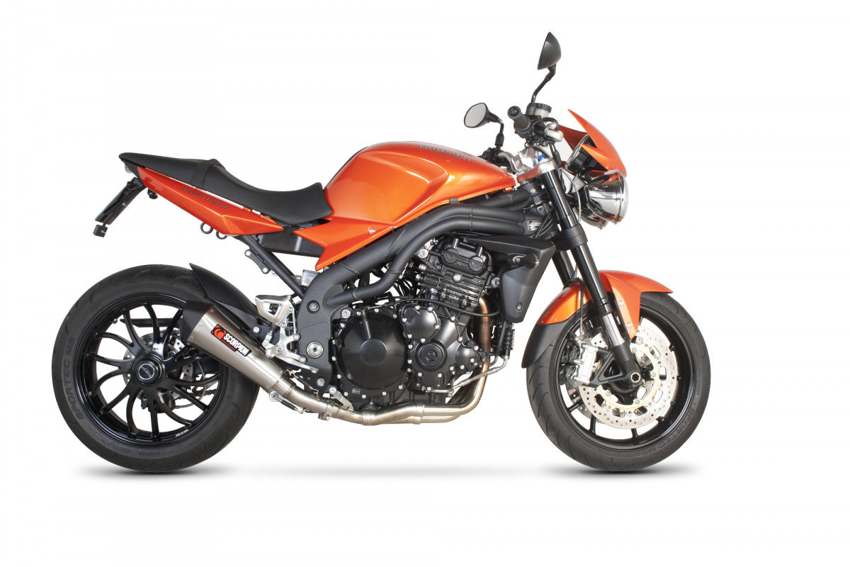 Scorpion RTR66SESEO Triumph Speed Triple 1050 Serket Taper Slip-On - Brushed Stainless Steel Sleeve | ML Performance EU EU