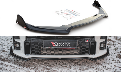 Maxton Design TO-YA-4-GR4-FD3T+FSF Front Splitter + Flaps V.3 Toyota GR Yaris MK4 | ML Performance UK Car Parts