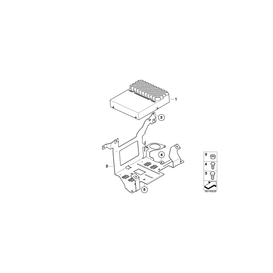 Genuine BMW 65122622677 E91 E91 Amplifier Hifi System (Inc. 325i, 320xd & 330xd) | ML Performance EU Car Parts