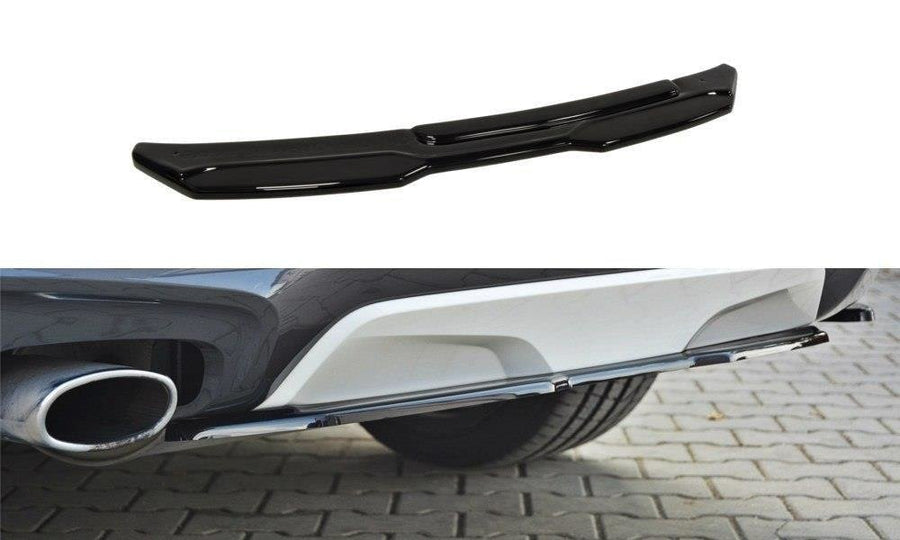 Maxton Design BM-X4-26-MPACK-RD1T Central Rear Splitter (without vertical bars) BMW X4 M-Pack F26 | ML Performance UK Car Parts