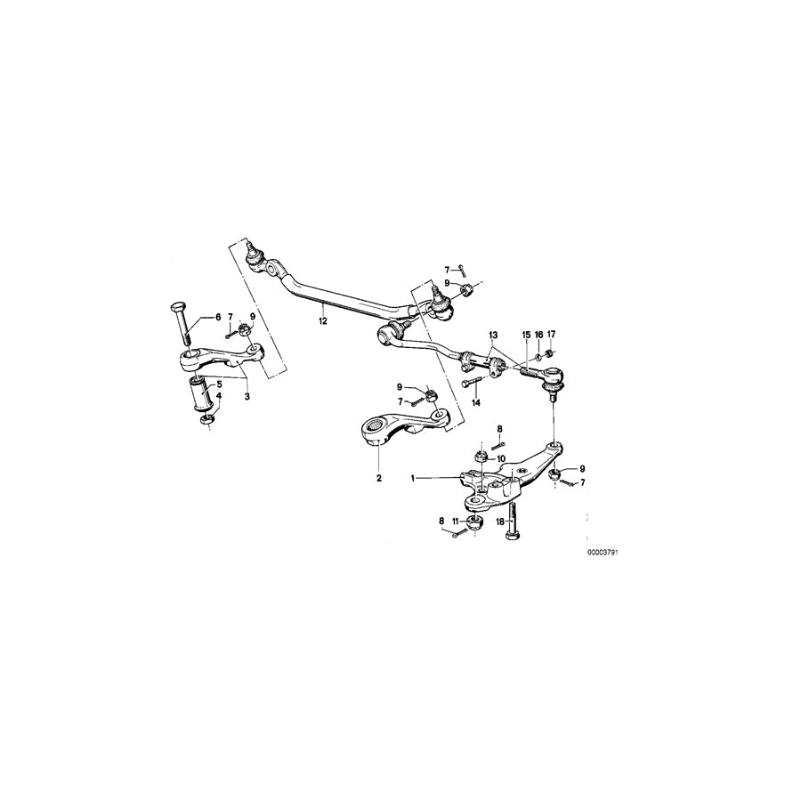 Genuine BMW 32211123176 E23 Hex Bolt M10X45 (Inc. 728i, 733i & 728) | ML Performance EU Car Parts