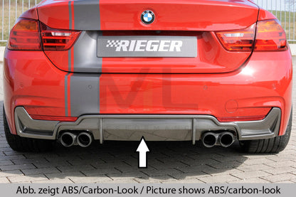 Rieger 00053479 BMW 4 Series F32 F33 F36 Rear Diffuser 1 | ML Performance EU Car Parts