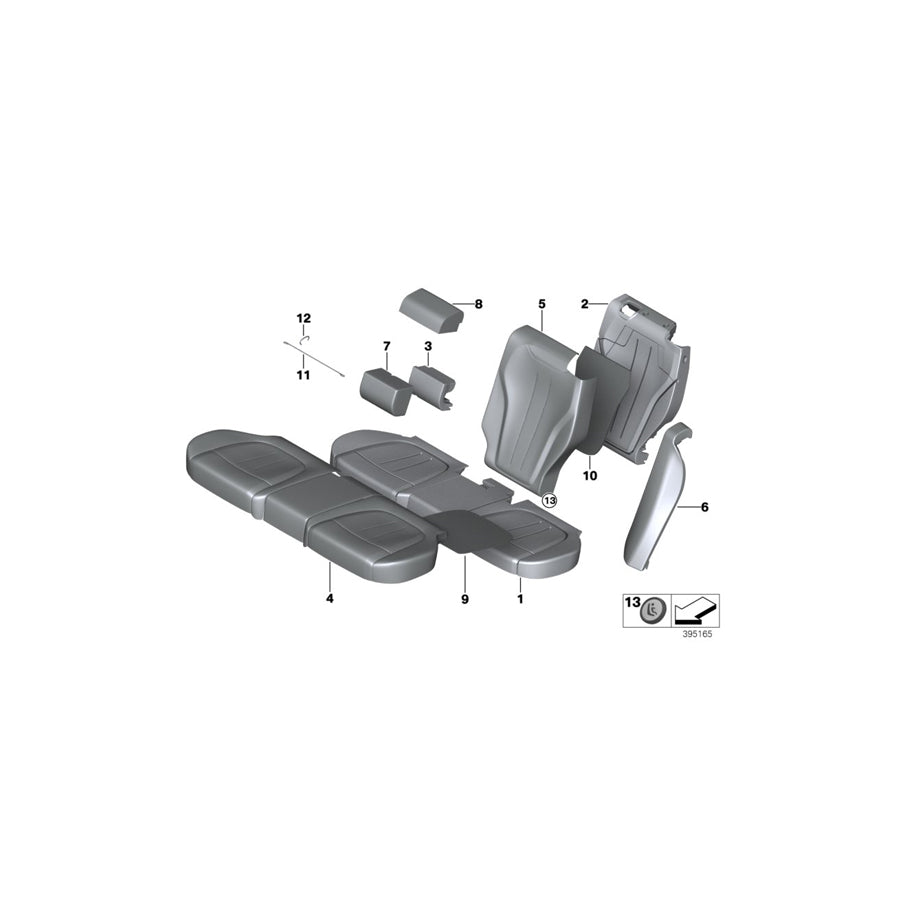 Genuine BMW 52207358230 F15 Side Finisher, Leather, Right LCB8 TERRA (Inc. X5 25dX, X5 M50dX & X5 35iX) | ML Performance EU