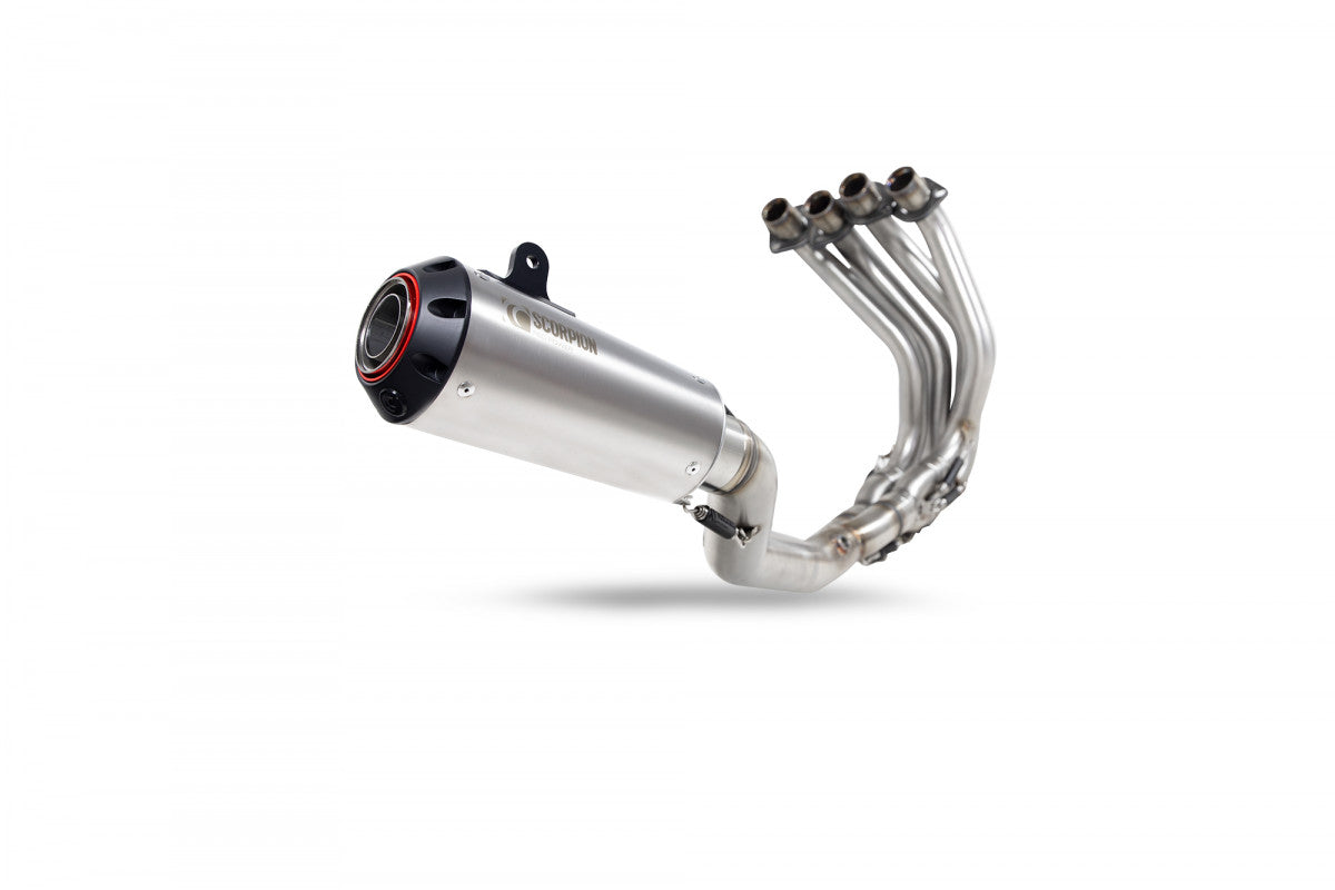 Scorpion PKA140SYSTEO Kawasaki Ninja ZX-25R Red Power Full System  - Titanium Sleeve | ML Performance EU EU