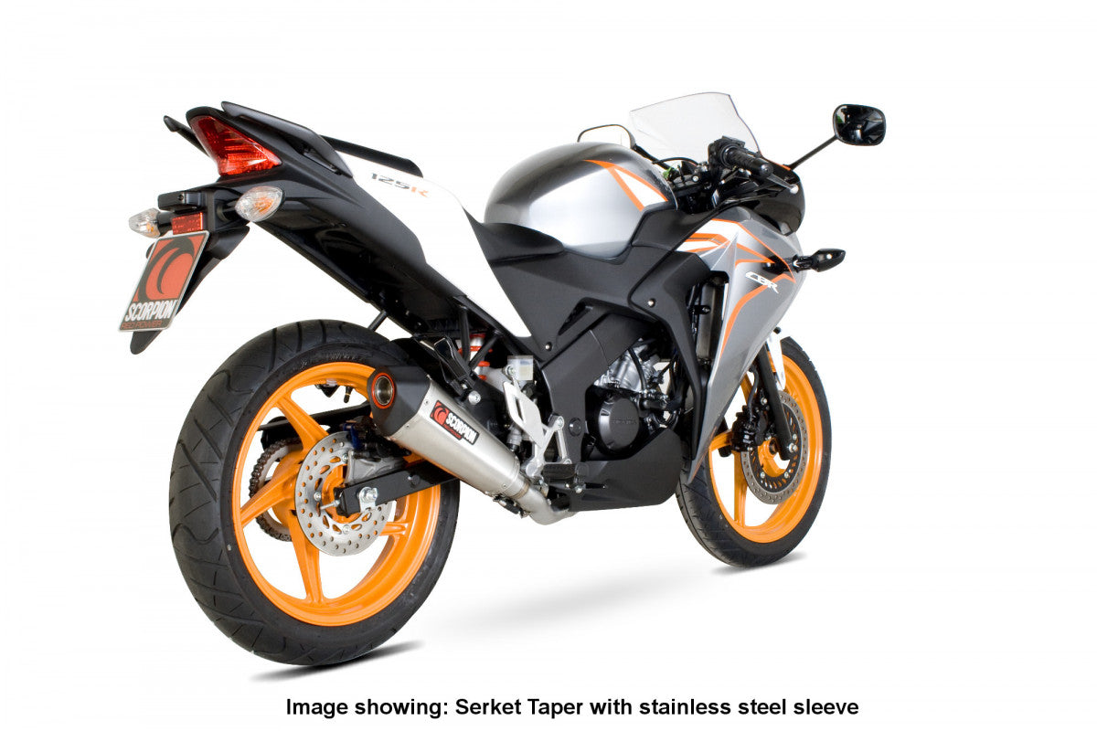 Scorpion RHA151TEO Honda CBR125 R Serket Taper Full System - Titanium Sleeve | ML Performance EU EU