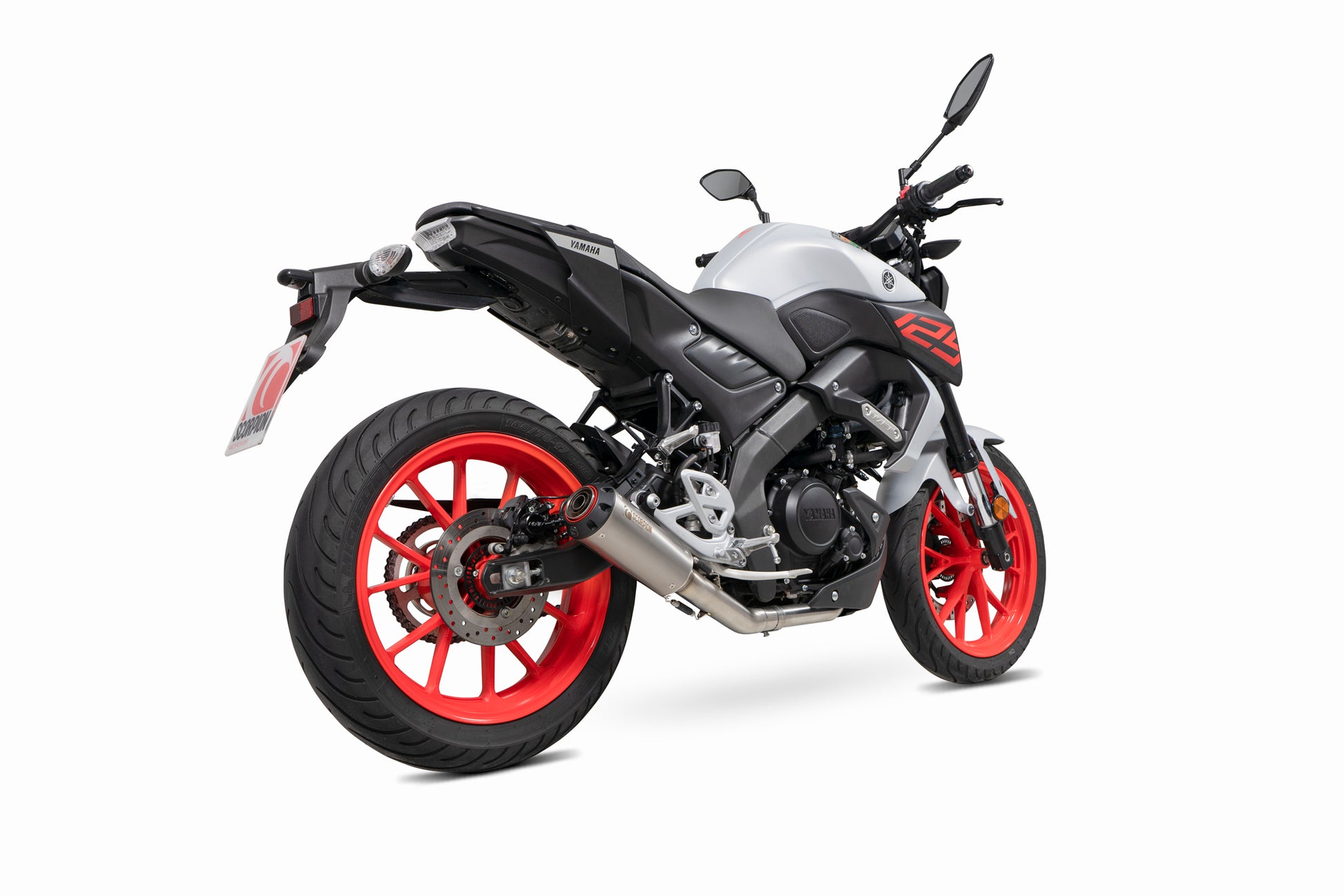 Scorpion PYA118SYSTEO Yamaha MT-125 Euro 4 Red Power Full System - Titanium Sleeve | ML Performance EU EU