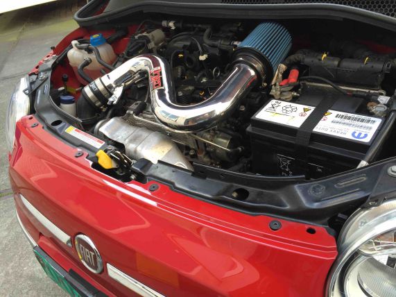 INJEN FIAT 500 0.9L TWIN AIR 2010- SHORT RAM AIR INTAKE SYSTEM (POLISHED) - ESR523P