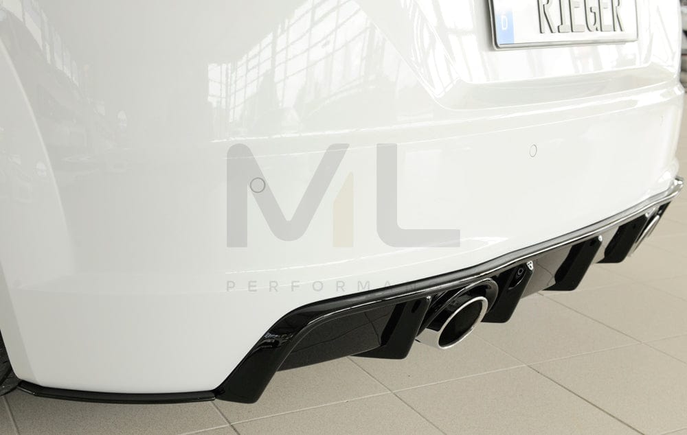 Rieger 00055177 Audi 8J-FV 8S Rear Side Splitter (TT & TTS) 6 | ML Performance EU Car Parts