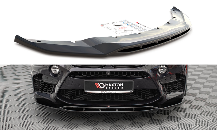 Maxton Design BM-X5M-15-FD2T+FD2RT Front Splitter V.2 BMW X5 M F85 / X6 M F86 | ML Performance UK Car Parts
