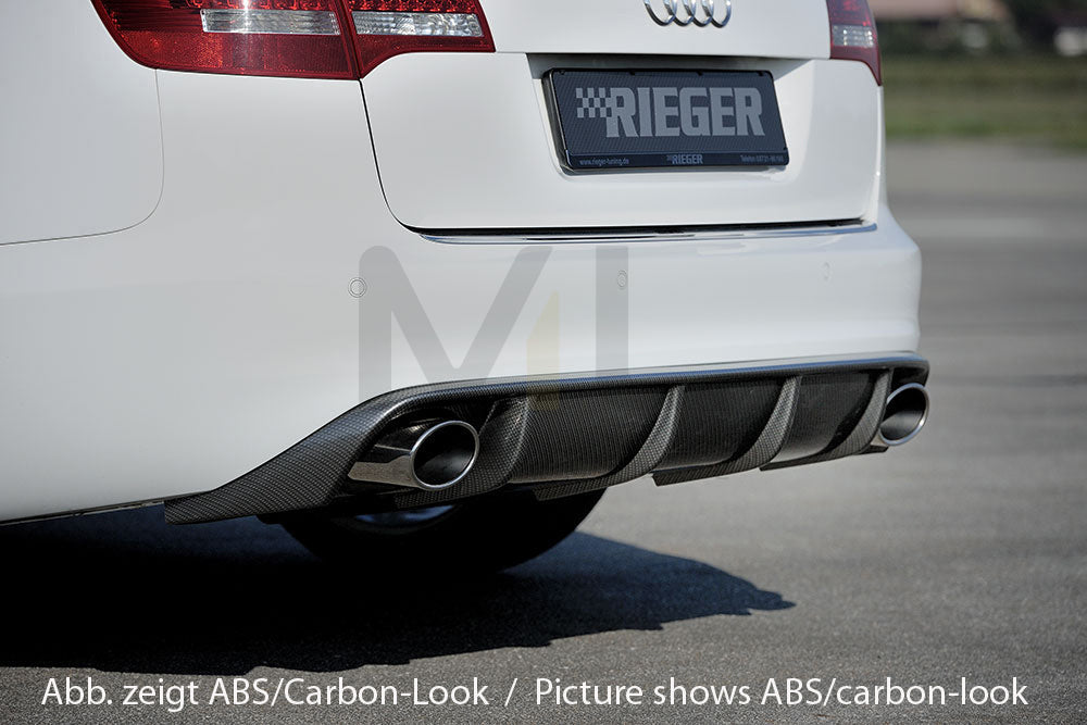 Rieger 00055335 Audi 4F A6 Rear Diffuser 3 | ML Performance EU Car Parts