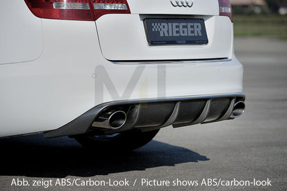 Rieger 00055335 Audi 4F A6 Rear Diffuser 3 | ML Performance EU Car Parts