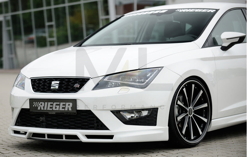 Rieger 00027000 SEAT 5F Front Splitter (Leon FR & Leon Cupra) 2 | ML Performance EU Car Parts