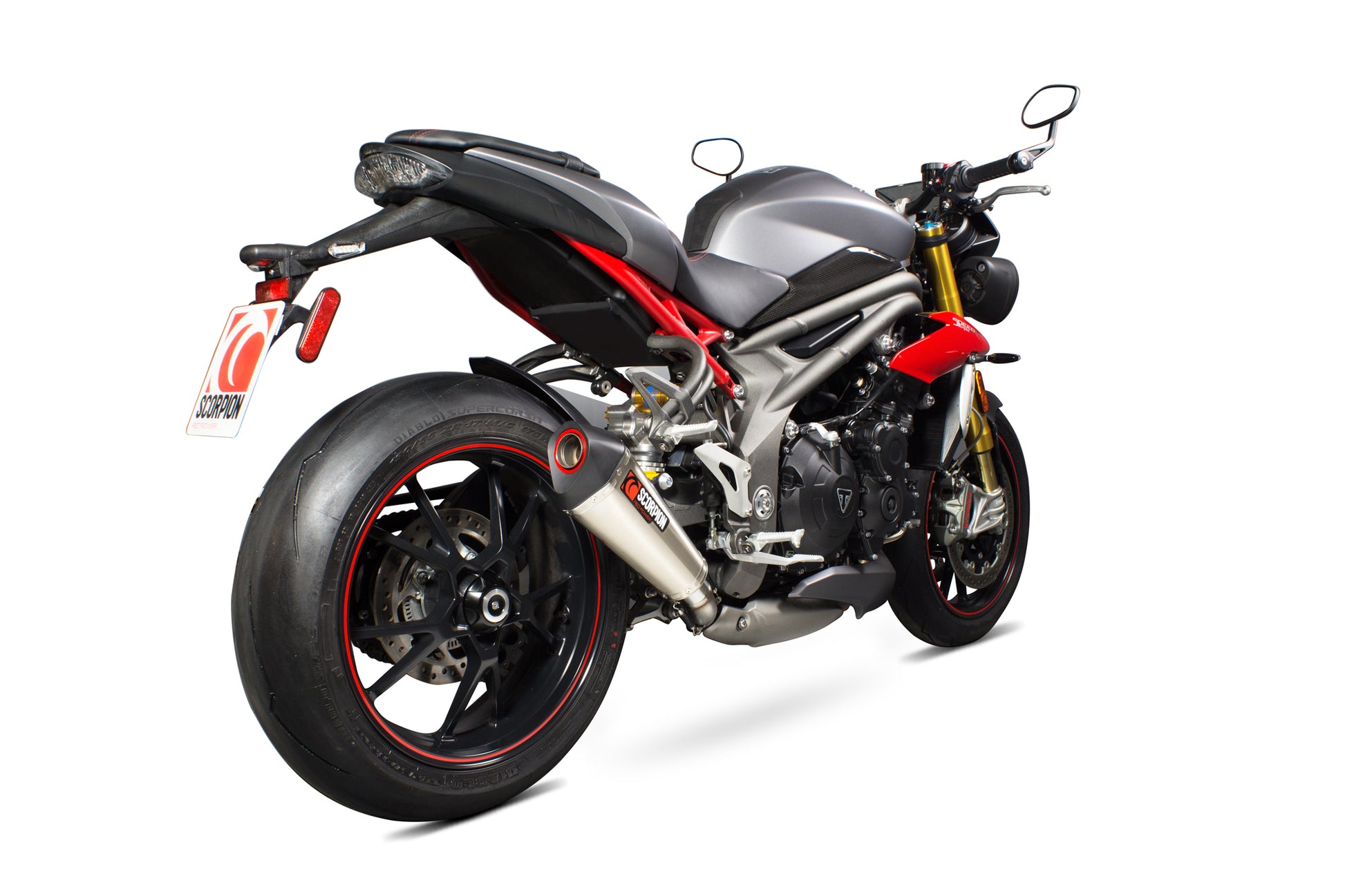 Scorpion RTR84SETEO Triumph Speed Triple 1050 R Serket Taper Slip-On - Titanium Sleeve | ML Performance EU EU