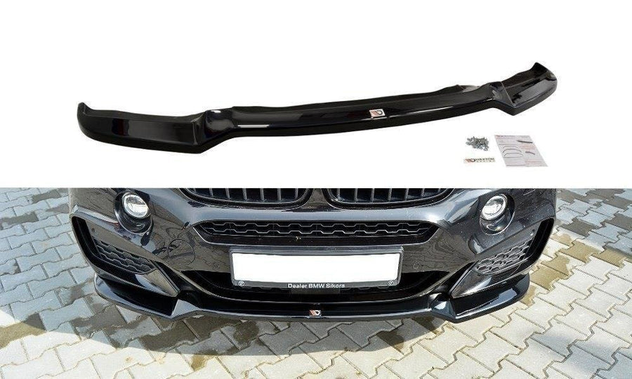 Maxton Design BM-X6-16-MPACK-FD1T Front Splitter V.1 BMW X6 M-Pack F16 | ML Performance UK Car Parts
