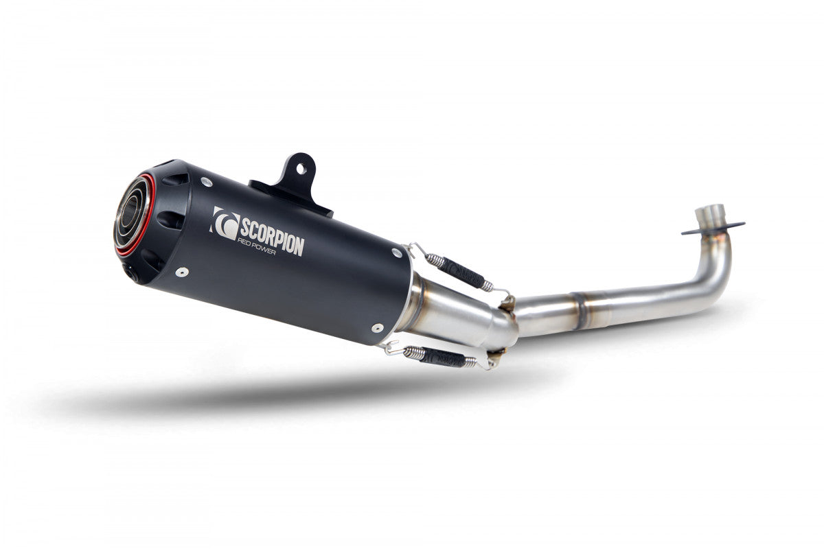 Scorpion PHA192SYSBCER Honda MSX 125 Red Power Full System - Black Ceramic Coated Sleeve | ML Performance EU EU