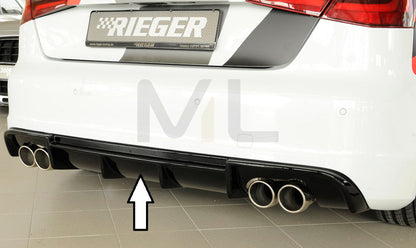 Rieger 00088172 Audi 8V S3 Rear Diffuser 1 | ML Performance EU Car Parts