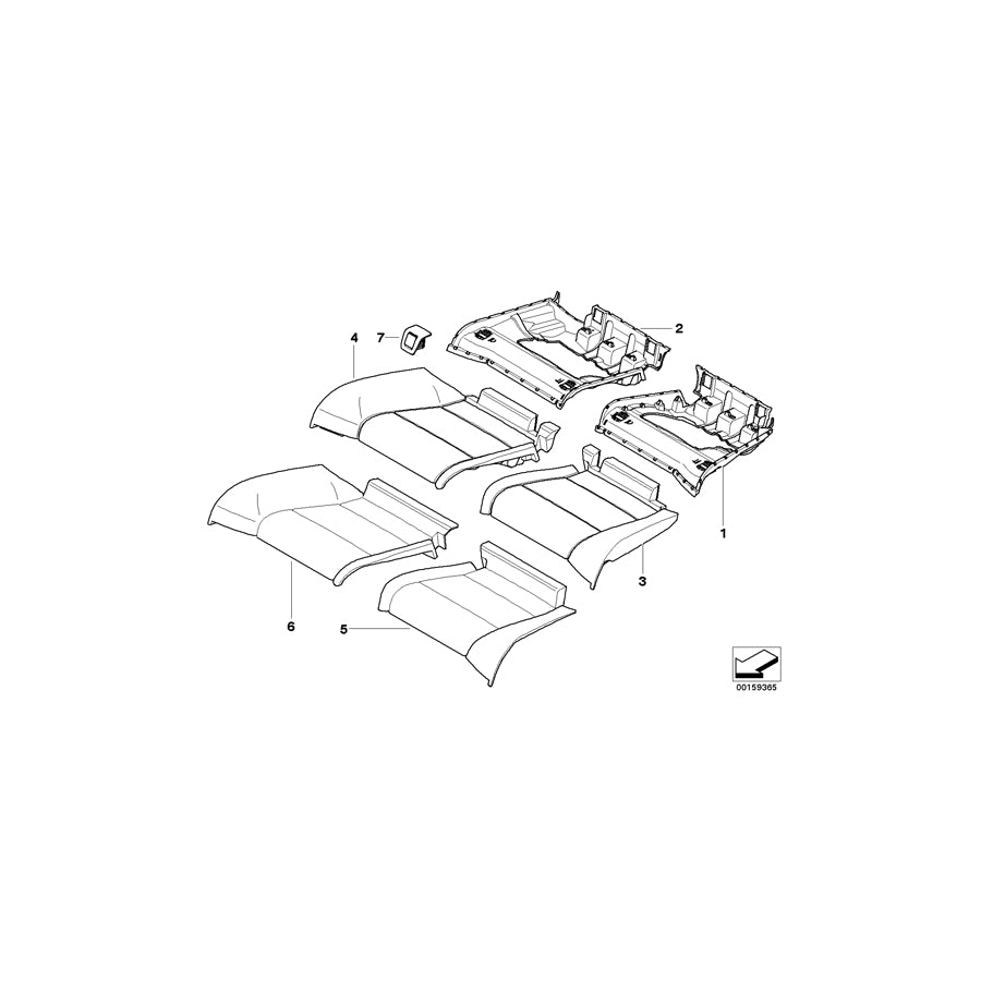 Genuine BMW 52208038663 E93 E93 Seat Cover Leather Left BAMBUSBEIGE (Inc.  & M3) | ML Performance EU Car Parts