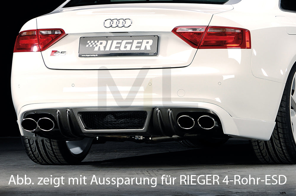 Rieger 00099889 Audi B8 B81 A5 Rear Diffuser 1 | ML Performance EU Car Parts