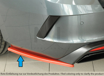 Rieger 00079038 Skoda NX Octavia RS Rear Side Splitter 1 | ML Performance EU Car Parts