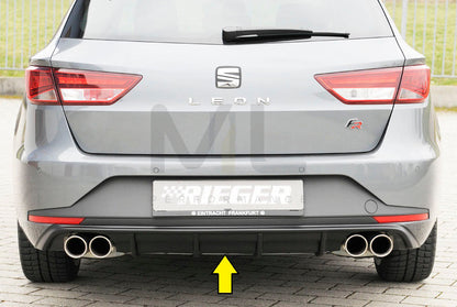 Rieger 00027025 SEAT 5F Leon FR Rear Diffuser 1 | ML Performance EU Car Parts