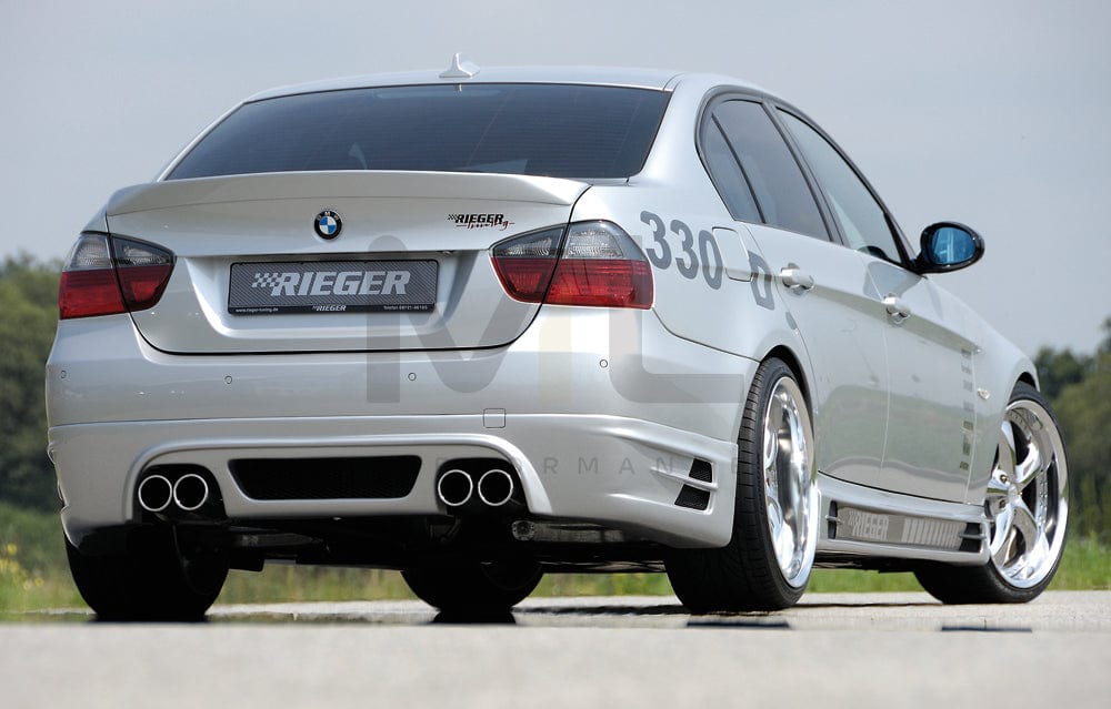 Rieger 00053407 BMW 3 Series E90 E91 Rear Diffuser 2 | ML Performance EU Car Parts