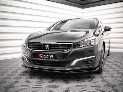 Maxton Design Peugeot 508 Gt MK1 Facelift (2014-2018) Front Splitter V.2