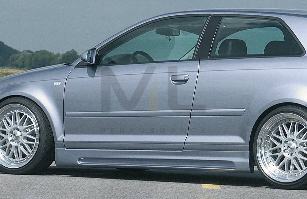 Rieger 00056715 Audi 8P A3 Side Skirt 1 | ML Performance EU Car Parts