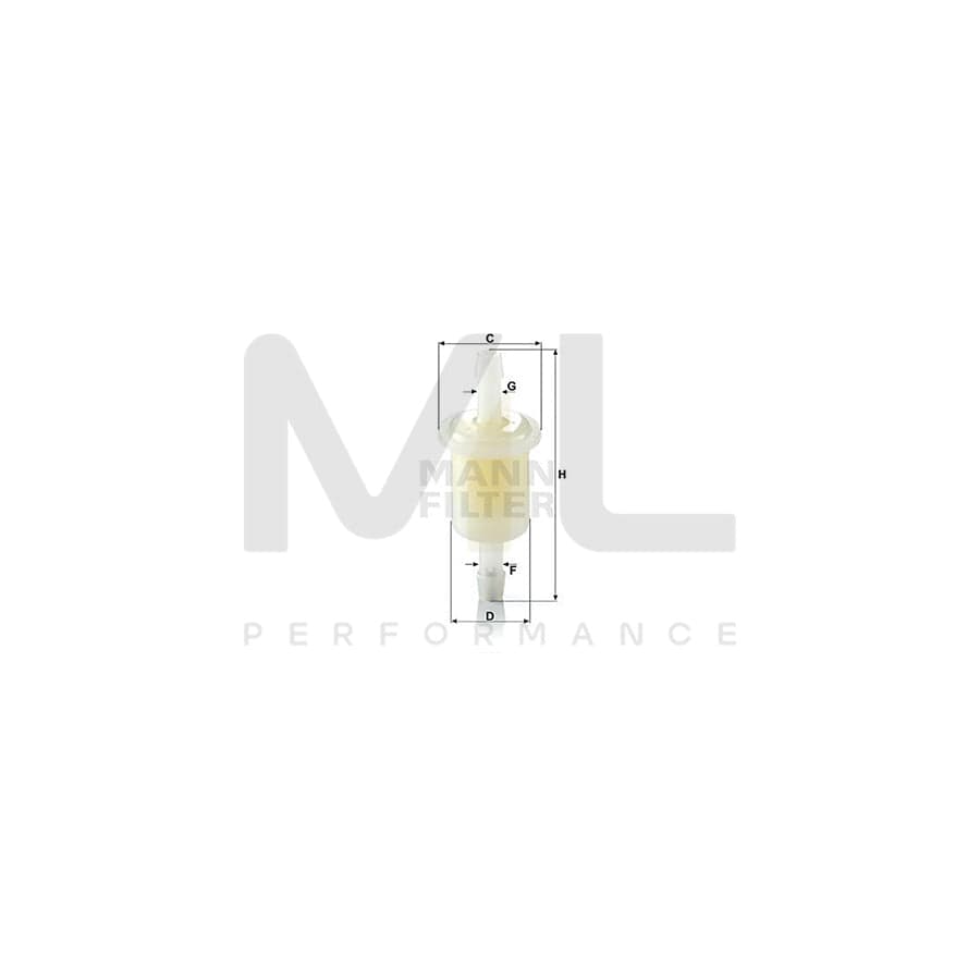 MANN-FILTER WK 21 (10) Fuel filter In-Line Filter | ML Performance Car Parts