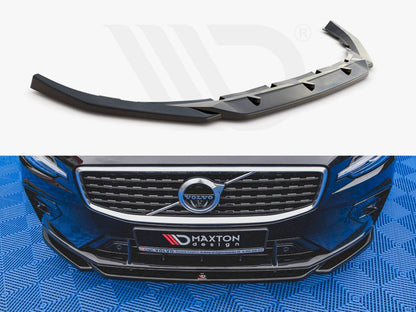 Maxton Design VO-S60-3-RDESIGN-FD2T Front Splitter V.2 Volvo S60/v60 R-design MK3 (2018-) | ML Performance UK Car Parts