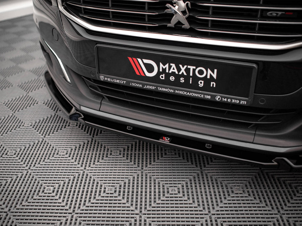 Maxton Design Peugeot 508 Gt MK1 Facelift (2014-2018) Front Splitter V.1