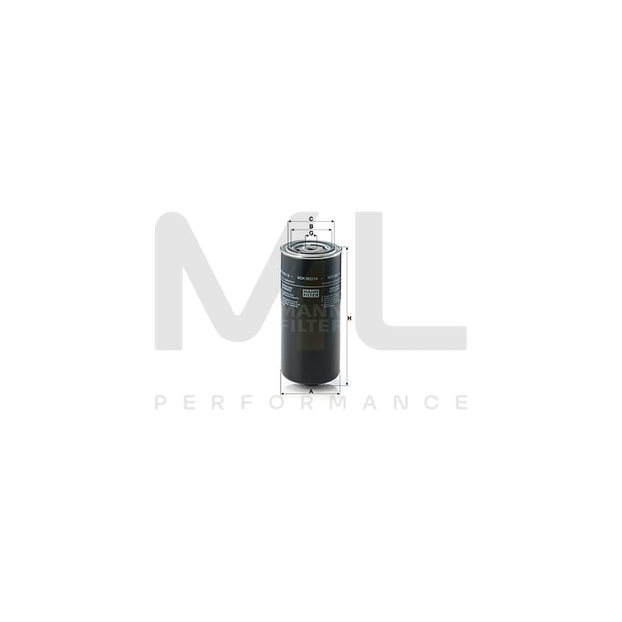 MANN-FILTER WDK 962/14 Fuel filter Spin-on Filter | ML Performance Car Parts