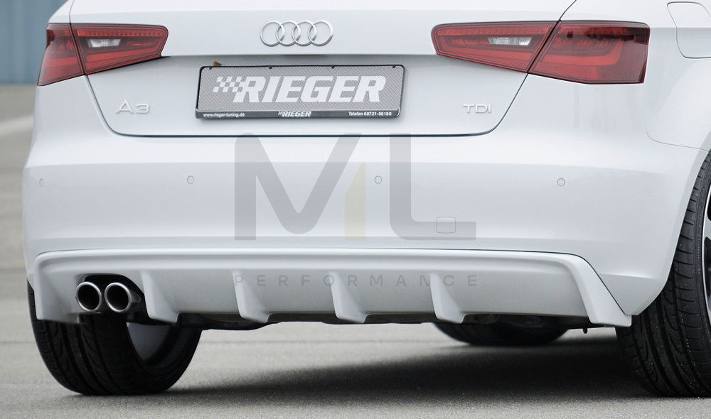 Rieger 00056786 Audi 8V A3 Rear Diffuser 1 | ML Performance EU Car Parts