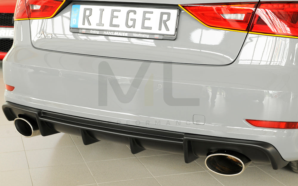 Rieger 00056809 Audi 8V Rear Diffuser (A3 & S3) 6 | ML Performance EU Car Parts