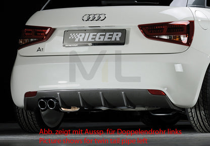 Rieger 00099874 Audi 8X A1 Rear Diffuser 1 | ML Performance EU Car Parts