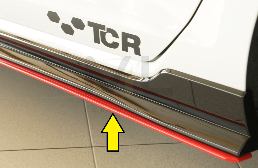Rieger 00059516 VW Mk7 Golf GTI-TCR Side Skirt Splitter 1 | ML Performance EU Car Parts