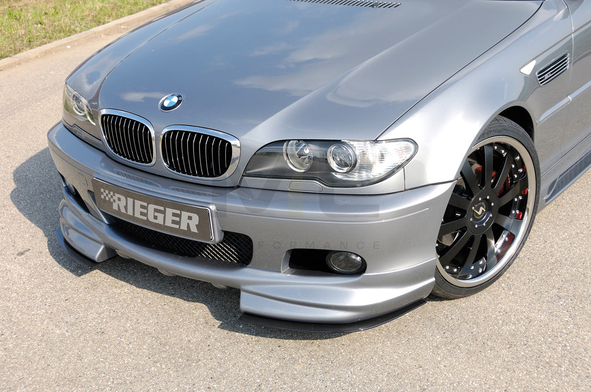 Rieger 00050118 BMW 3 Series E46 Front Splitter 1 | ML Performance EU Car Parts