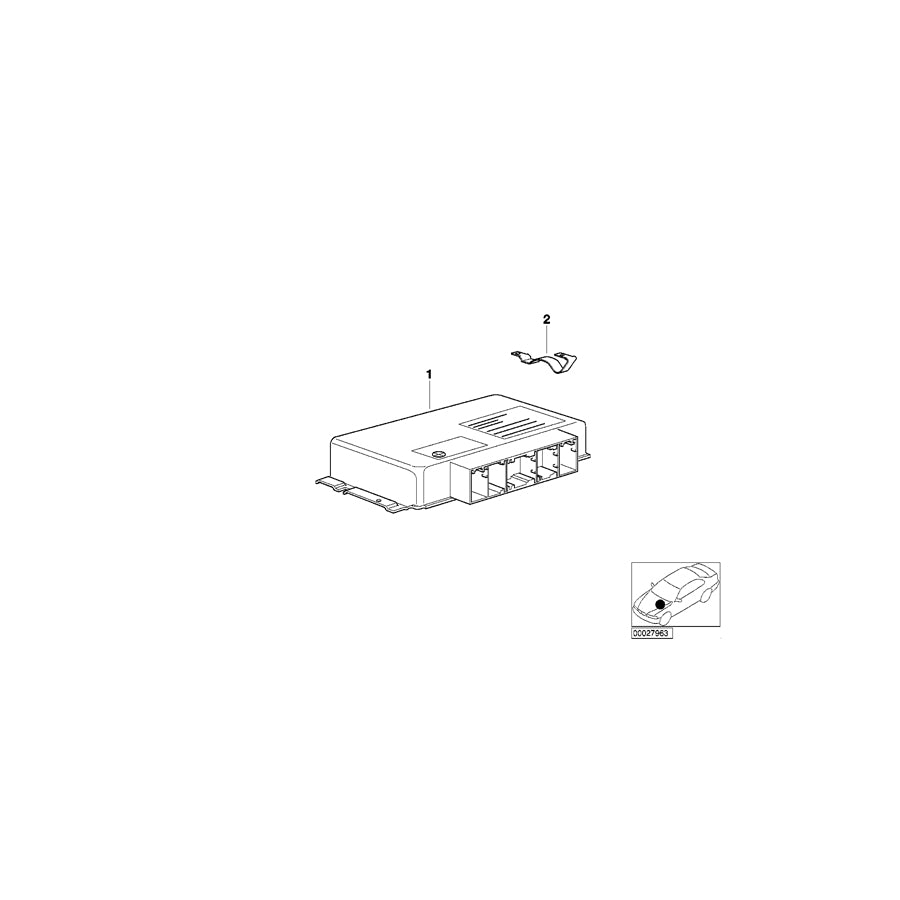 Genuine BMW 24601423953 E38 Exch. Basic Control Unit Egs GS8.60.2 (Inc.  & 730d) | ML Performance EU Car Parts