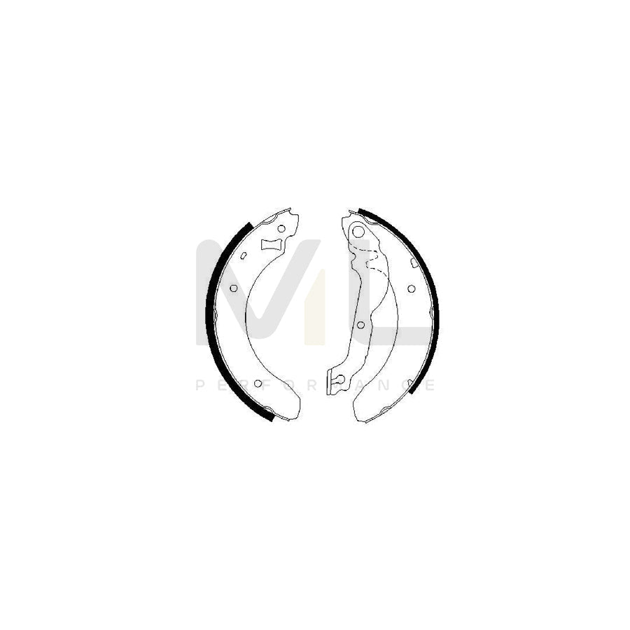 BOSCH 0 986 487 534 Brake Shoe Set for FORD SIERRA | ML Performance Car Parts