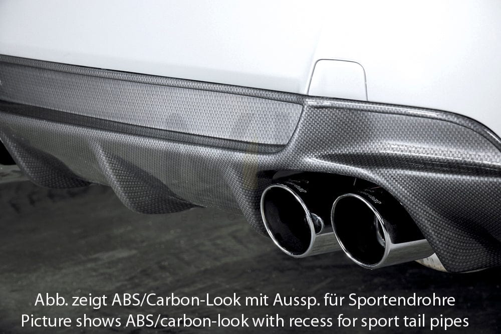 Rieger 00053460 BMW 3 Series E92 E93 Rear Diffuser 4 | ML Performance EU Car Parts