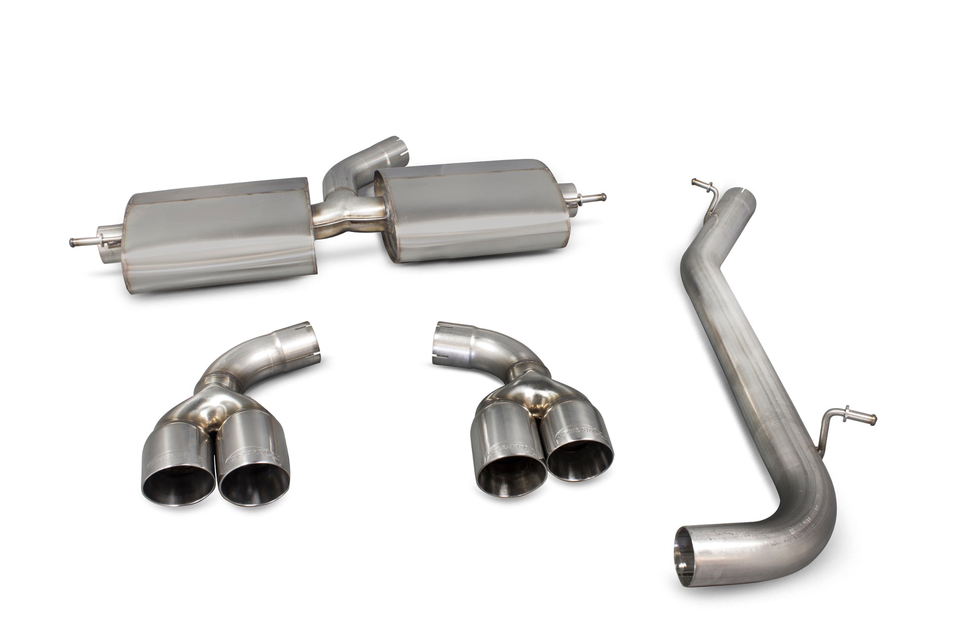 Scorpion SAUS026 Audi TT Mk2 Non-Resonated Cat-Back System | ML Performance EU EU