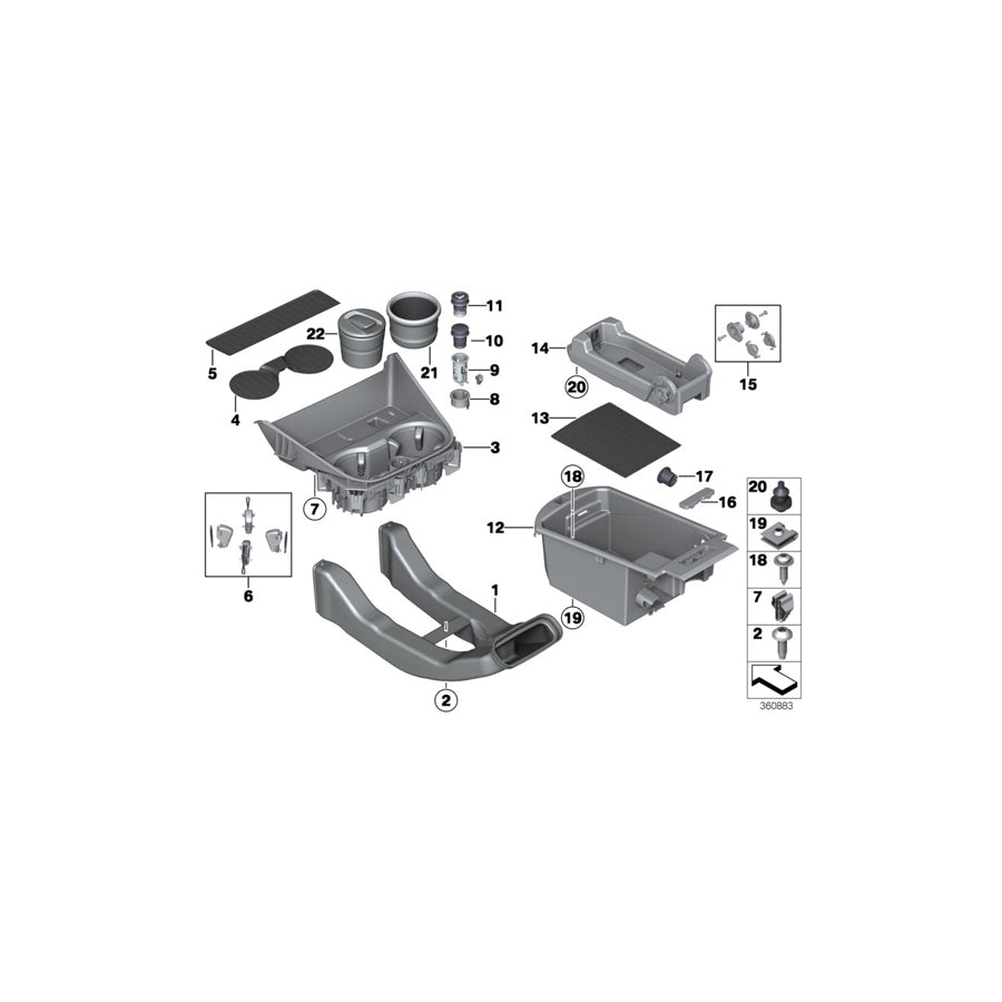 Genuine BMW 51169233356 F25 F26 Rep. Kit For Clamping Elements (Inc. X3 18i, X3 28i & X4 30dX) | ML Performance EU