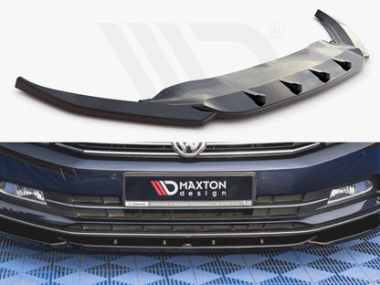 Maxton Design VW-PA-B8-FD1T Front Splitter V.1 VW Passat B8 (2014-2019) | ML Performance UK Car Parts