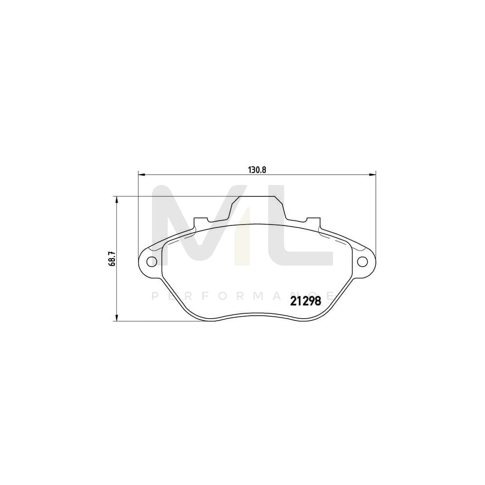 Brembo P 61 039 Brake Pad Set For Peugeot 605 Saloon | ML Performance Car Parts