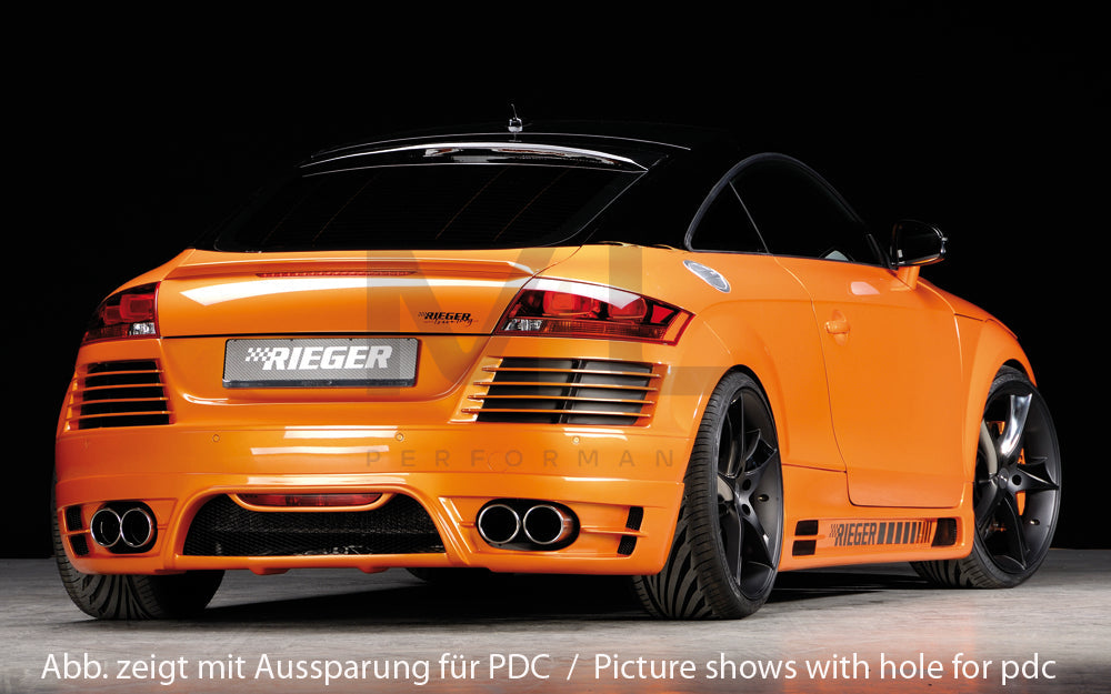 Rieger 00055157 Audi 8J TT Rear Bumper 2 | ML Performance EU Car Parts
