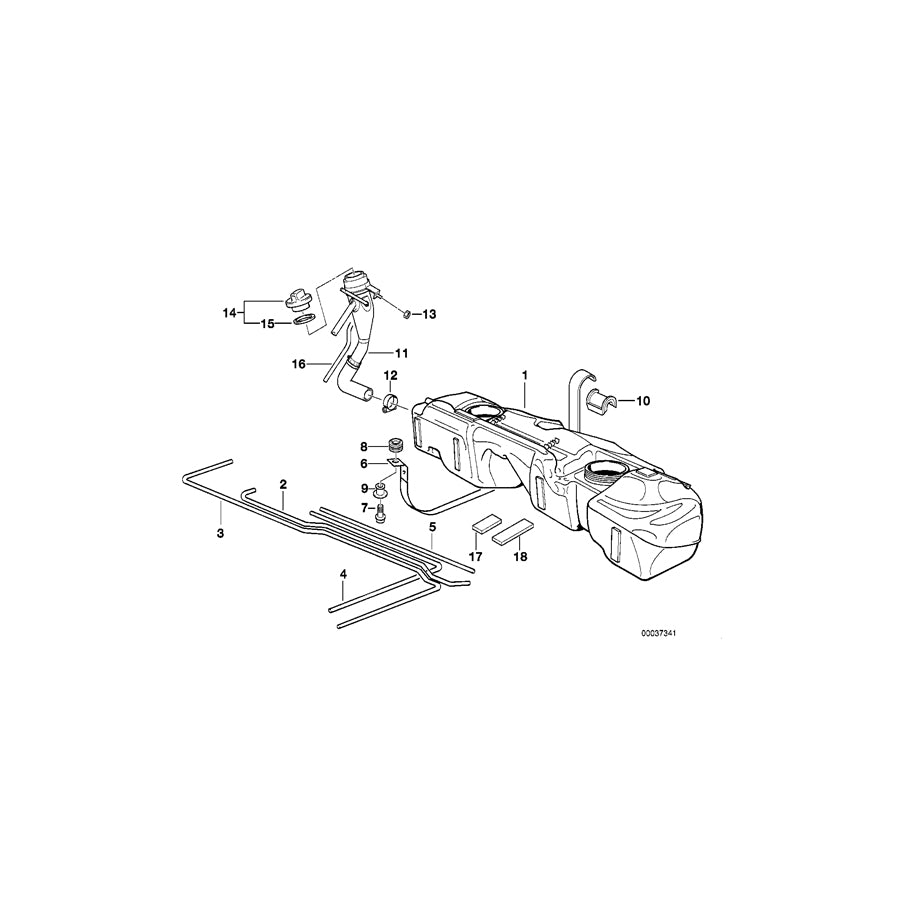 Genuine BMW 16111183157 E36 Plastic Fuel Tank 60L (Inc. 318ti, 316i 1.9 & 323ti) | ML Performance EU Car Parts