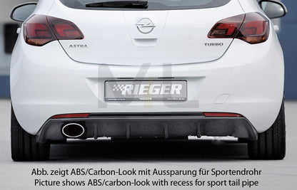 Rieger 00088112 Opel Astra J Rear Diffuser 2 | ML Performance EU Car Parts