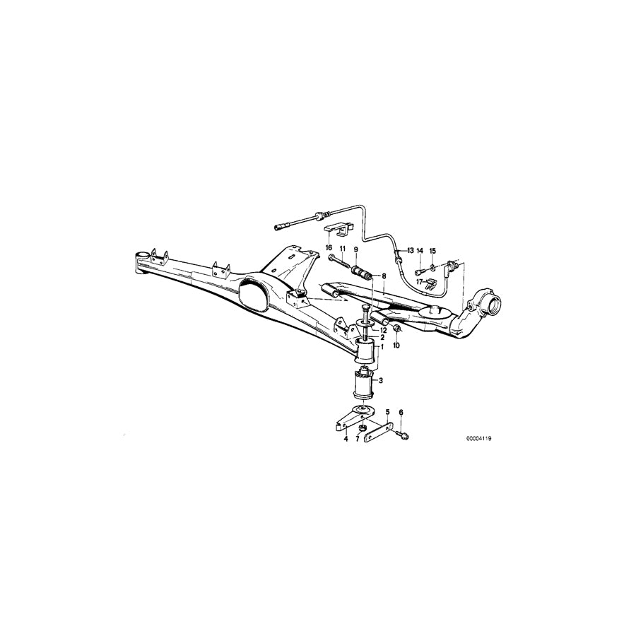 Genuine BMW 33311135546 E30 Rear Axle Carrier (Inc.  & 325ix) | ML Performance EU Car Parts