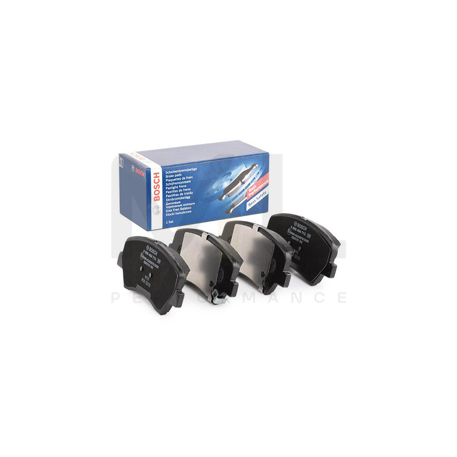 Bosch 0986494712 Brake Pad Set With Acoustic Wear Warning, With Anti-Squeak Plate BP1707 | ML Performance Car Parts