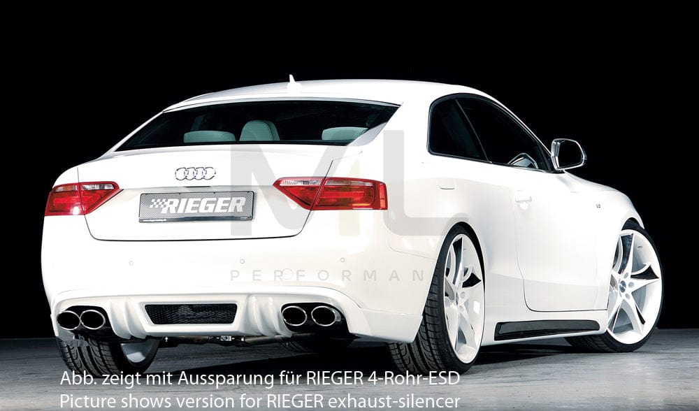 Rieger 00055400 Audi B8 B81 A5 Rear Diffuser 2 | ML Performance EU Car Parts