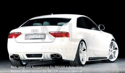 Rieger 00055400 Audi B8 B81 A5 Rear Diffuser 2 | ML Performance EU Car Parts